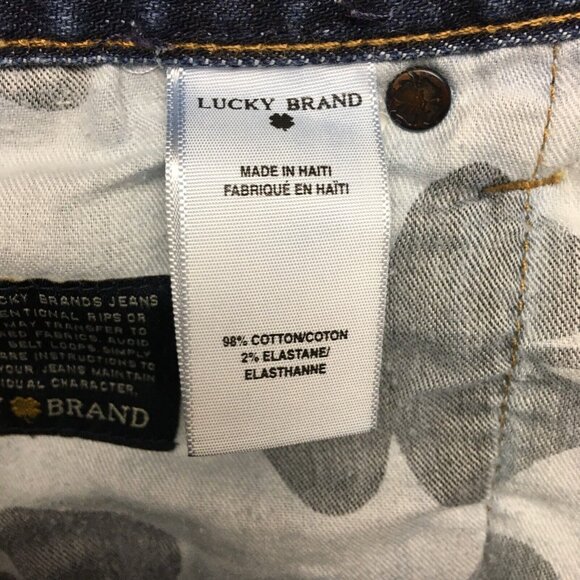 Lucky Brand Mens 361 Vintage Straight Fit Blue Jeans size 40x32 Italian Denim - Picture 9 of 11